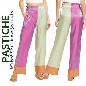 Pastiche Mahal Colorblock Straight Leg Pants